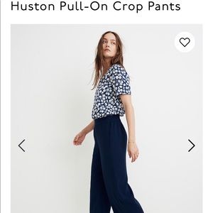 Madewell Huston Pull On Cropped Pants